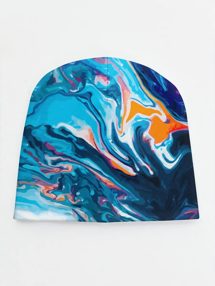 Детская шапка / Волны красок