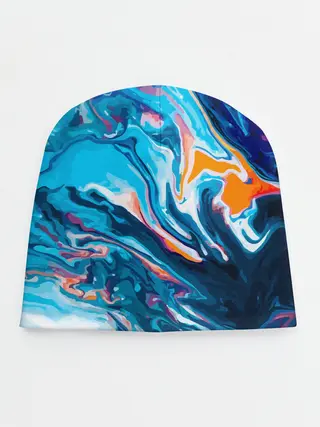 Детская шапка / Волны красок