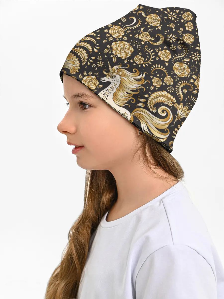 Детская шапка / Gold & Black