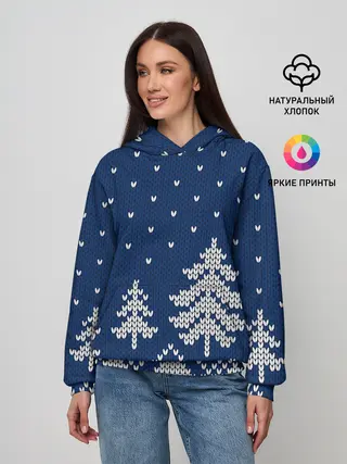 Женское худи / Зимняя ночь