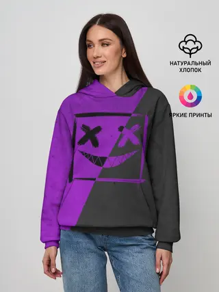 Женское худи / Purple Smile