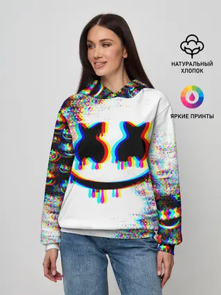 Женское худи / MARSHMELLOW GLITCH