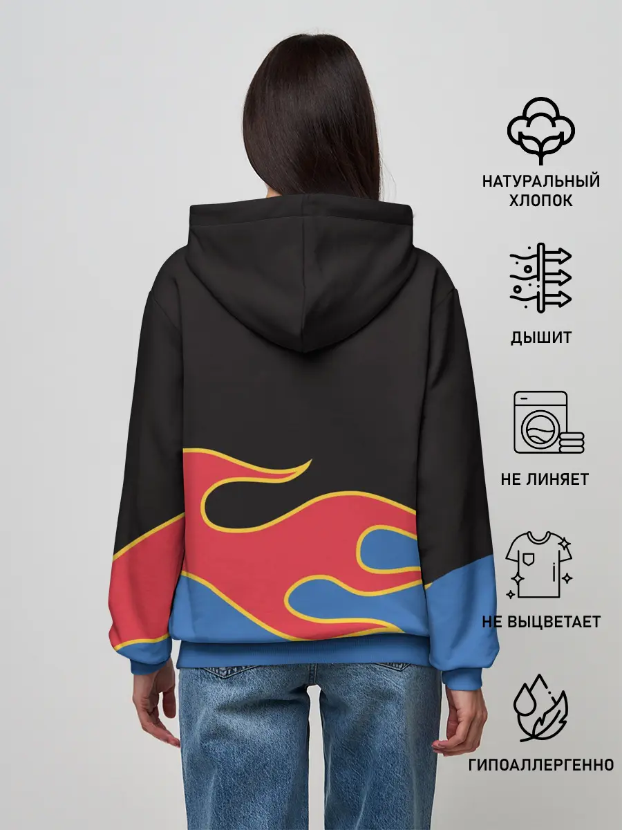 Женское худи / Hot Wheels. Хот Вилс