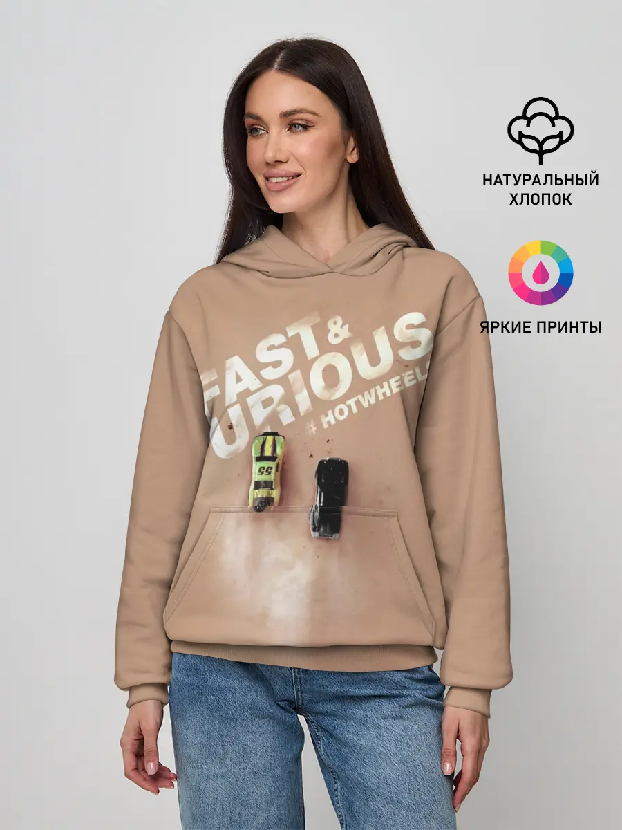 Женское худи / Hot Wheels. Хот Вилс
