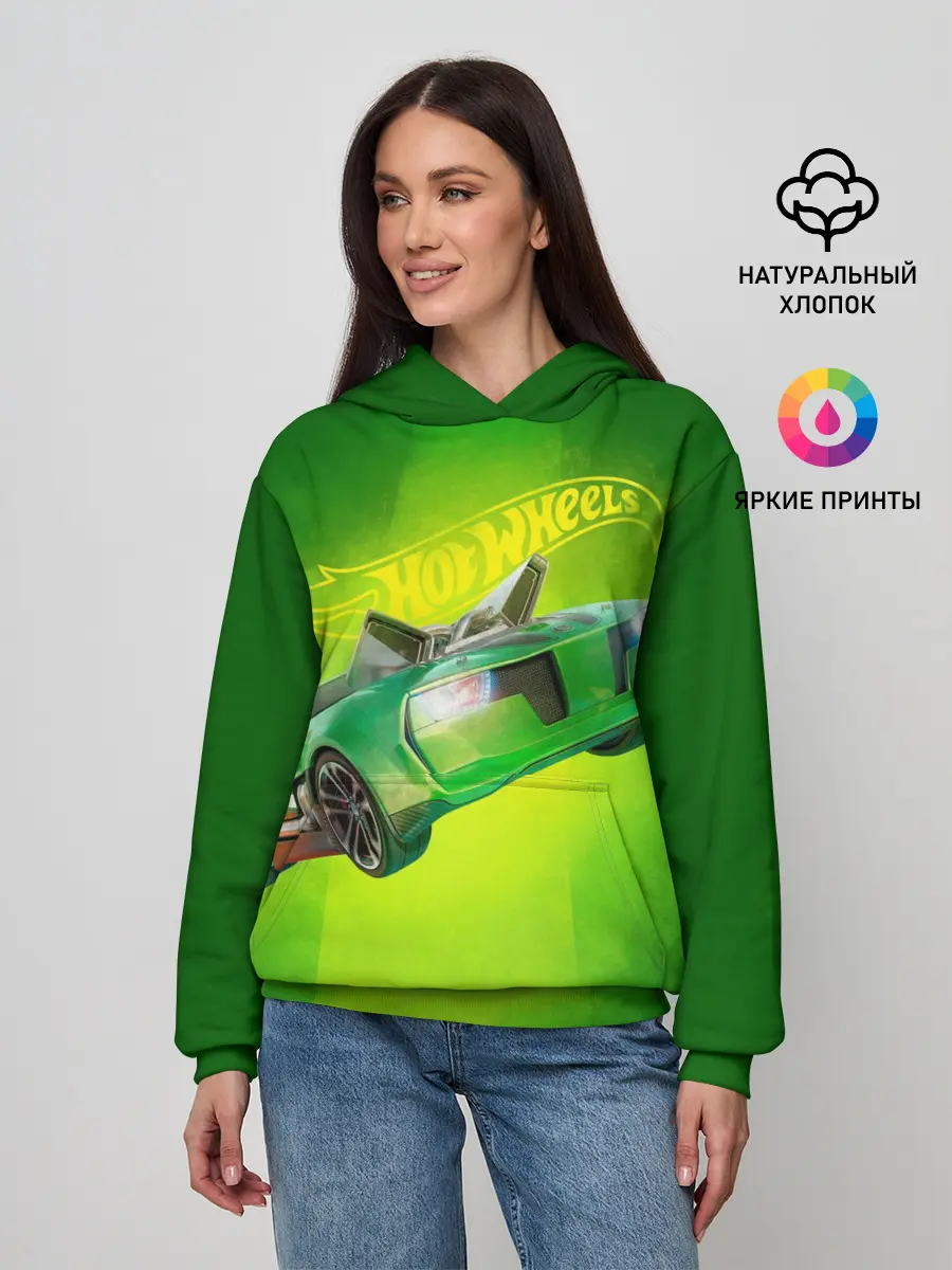 Женское худи / Hot Wheels. Хот Вилс