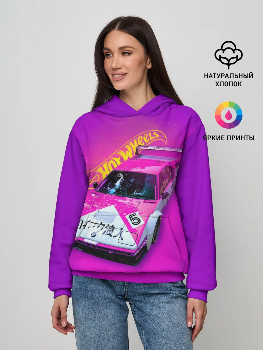 Женское худи / Hot Wheels. Хот Вилс