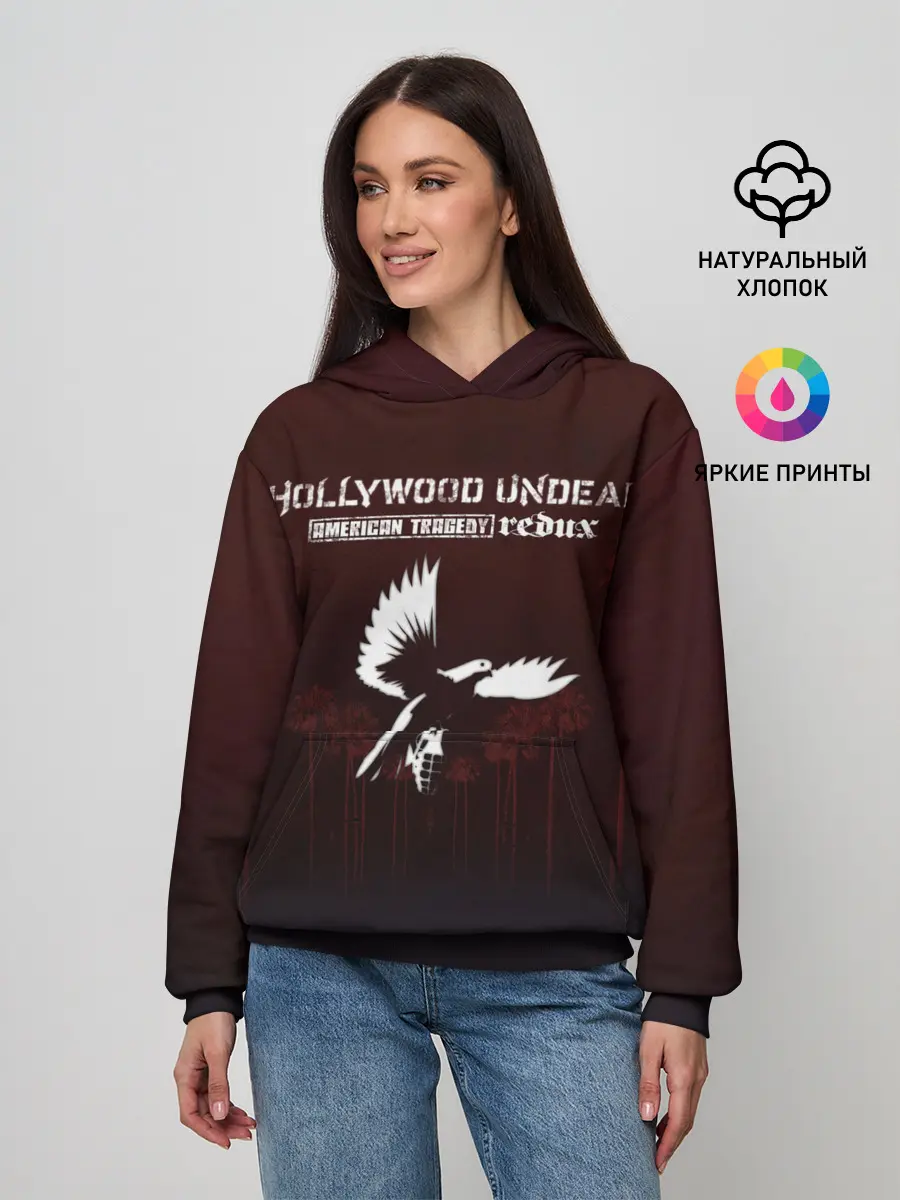 Женское худи / American Tragedy Redux - Hollywood Undead