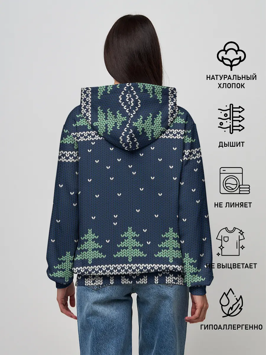 Женское худи / Зимняя ночь