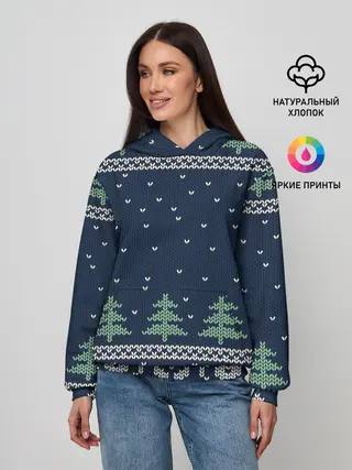 Женское худи / Зимняя ночь