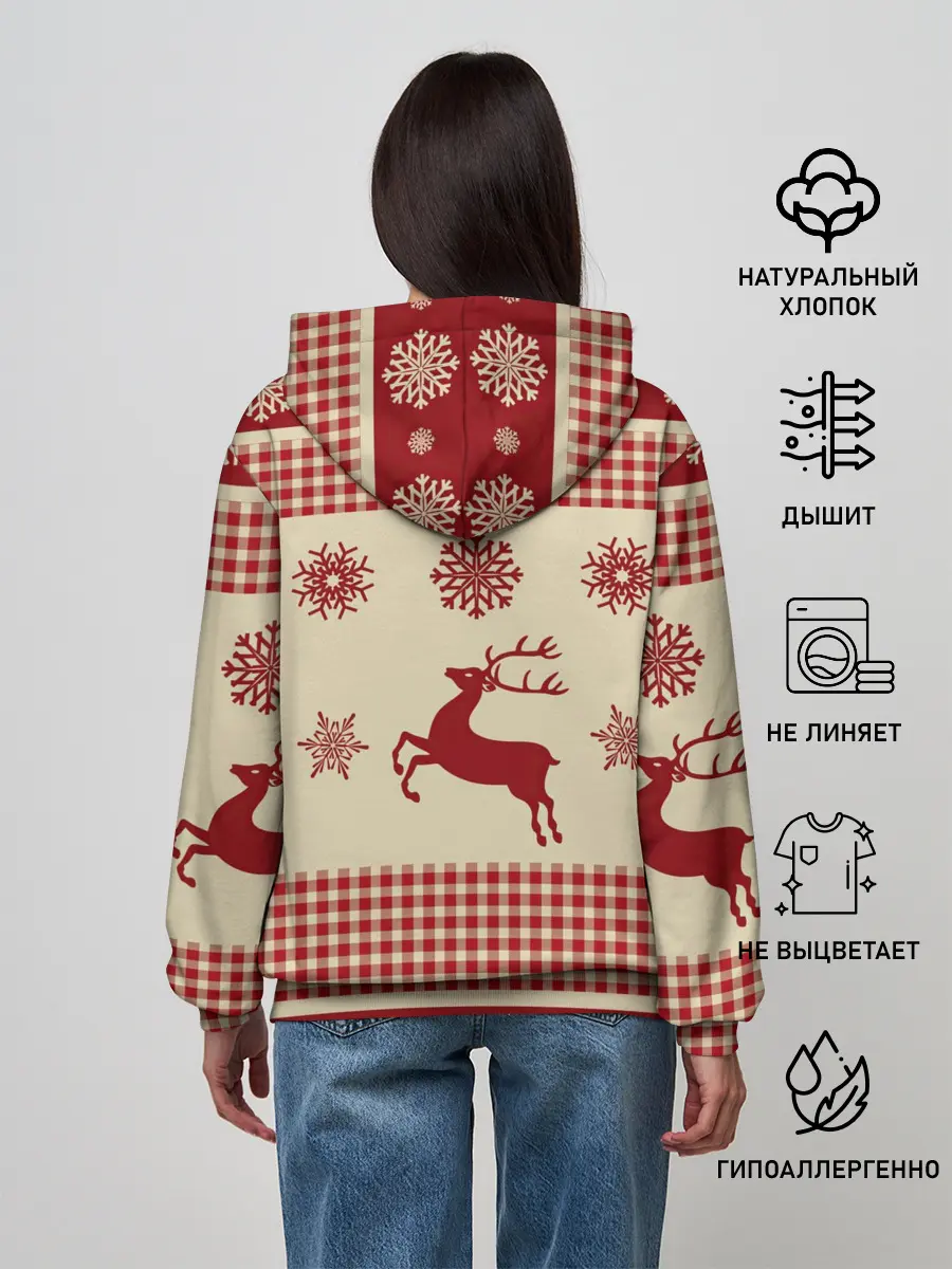 Женское худи / Олени