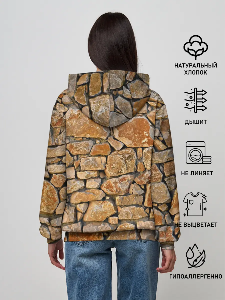 Женское худи / Каменная стена