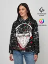 Женское худи / Брызги Череп Хипстер Гранж