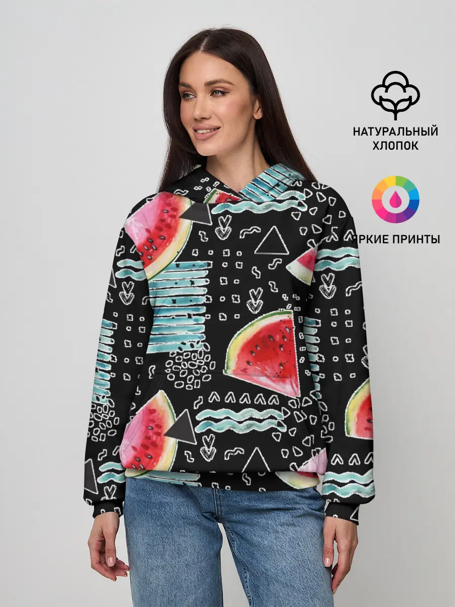 Женское худи / сладкий арбуз