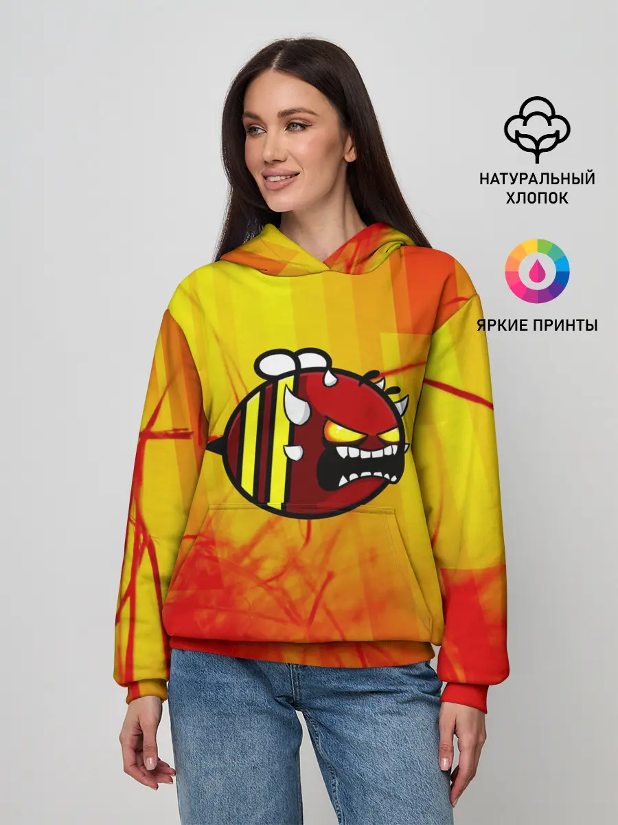 Женское худи / Geometry Dash | Red Demon