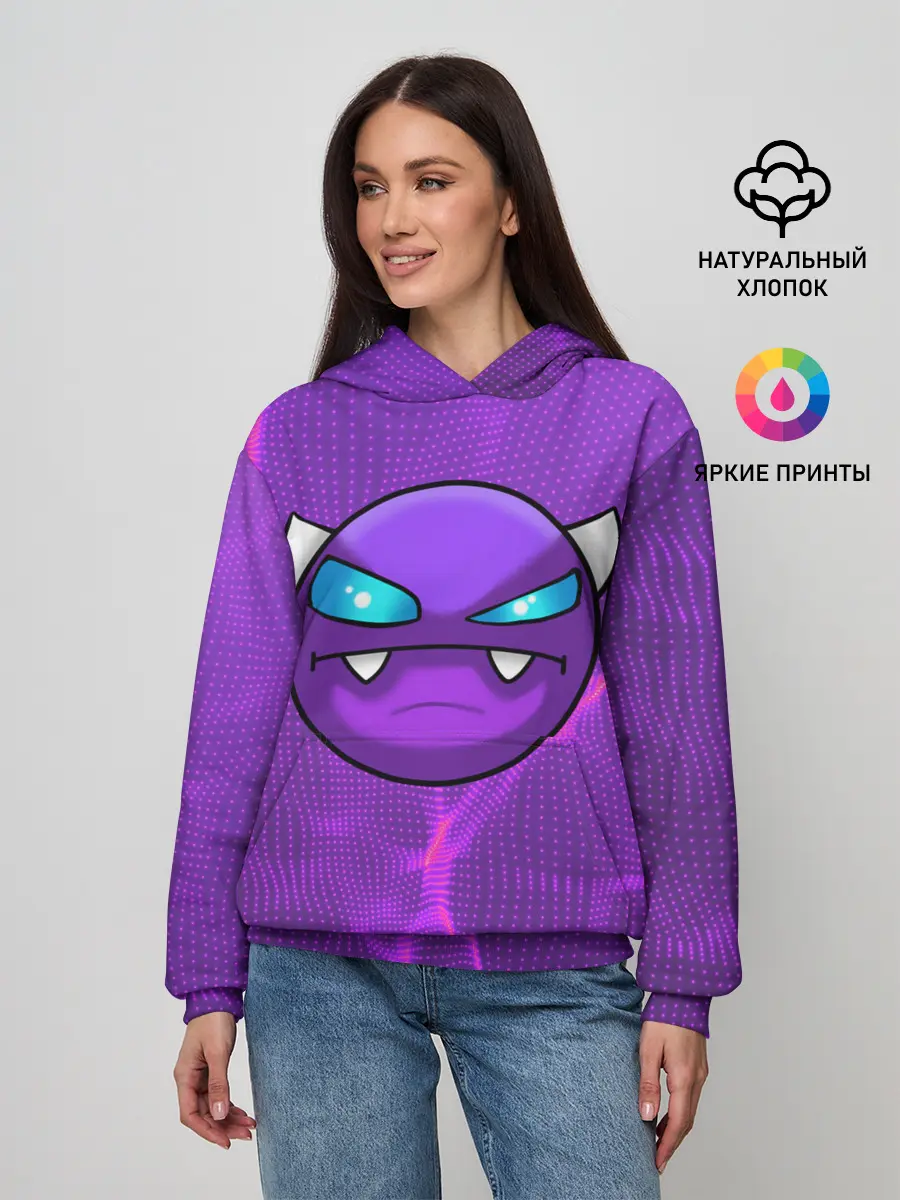 Женское худи / Geometry Dash | Геометри Даш