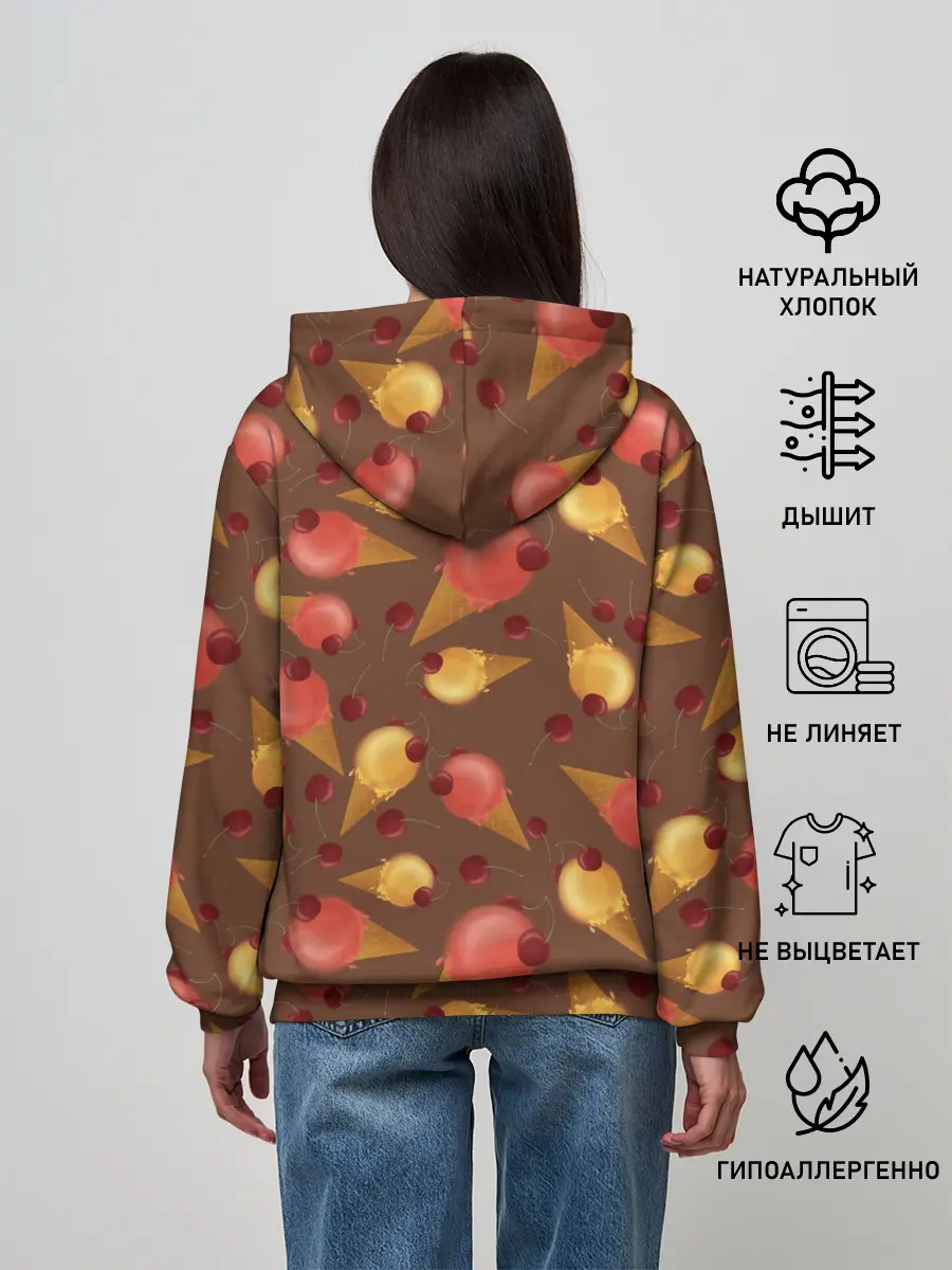 Женское худи / Сладкое мороженое