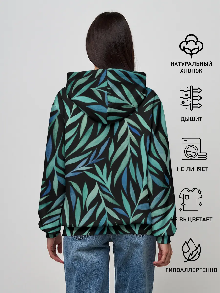 Женское худи / Растительный орнамент