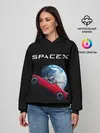 Женское худи / Space X Zero gravity car
