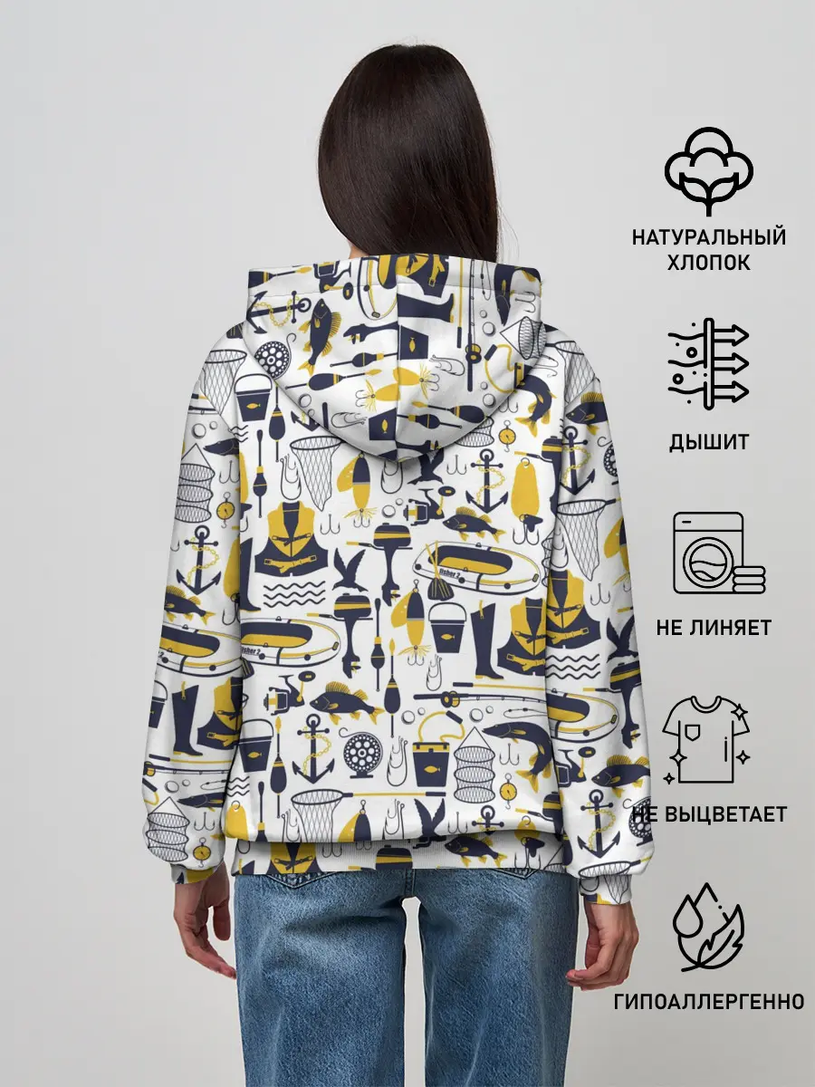 Женское худи / Рыбалка