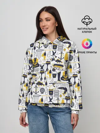 Женское худи / Рыбалка
