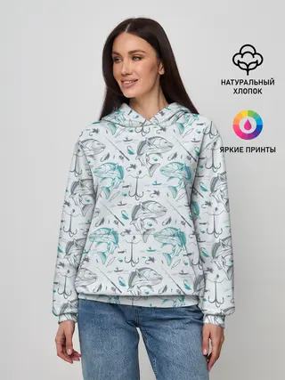Женское худи / Рыбалка