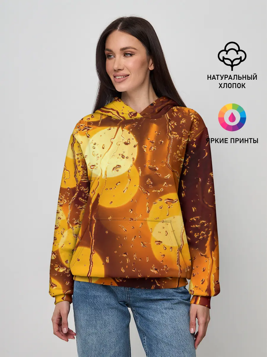 Женское худи / Дождик золотой