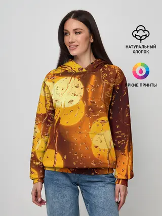 Женское худи / Дождик золотой
