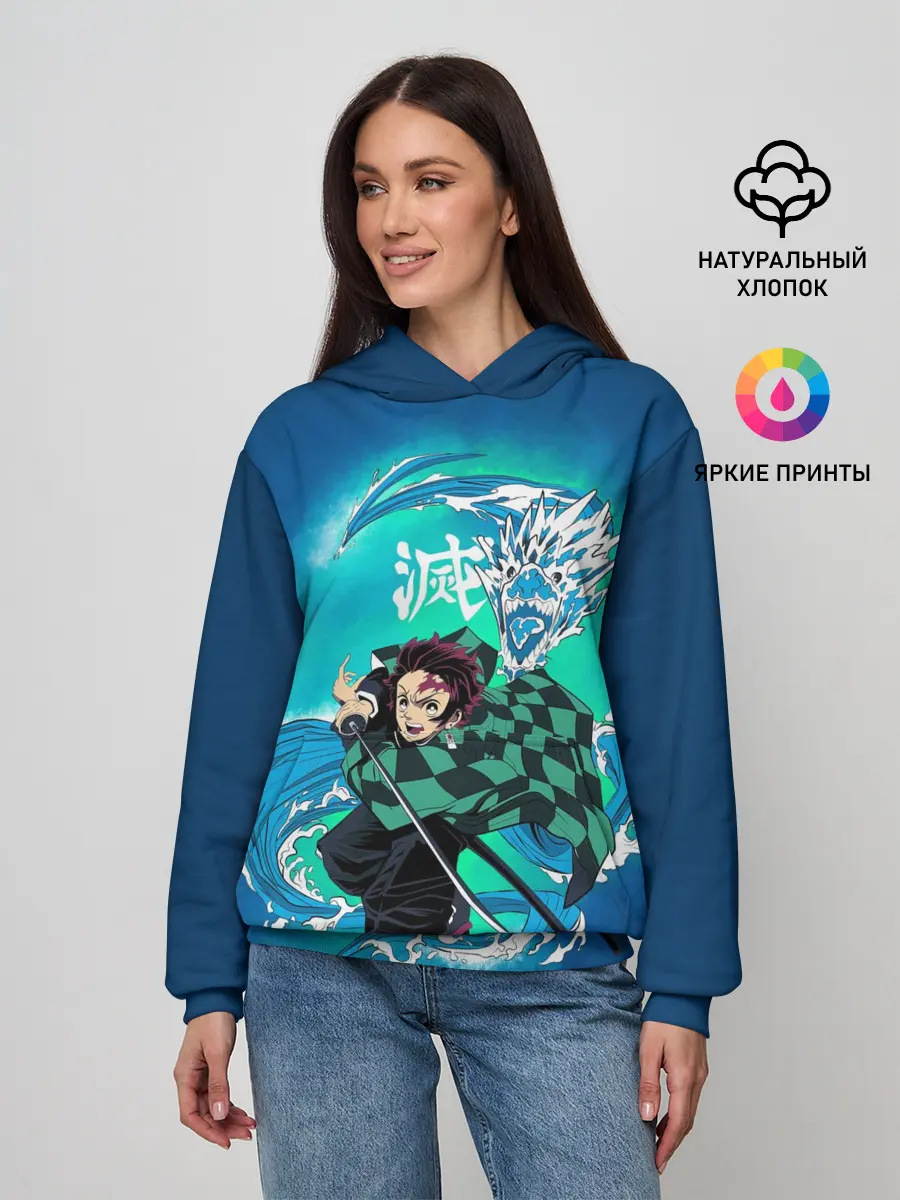 Женское худи / Тандзиро Камадо с мечом