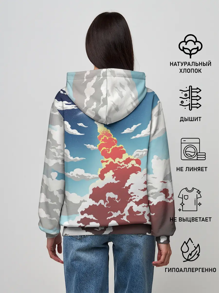 Женское худи / Ракета | SpaceX