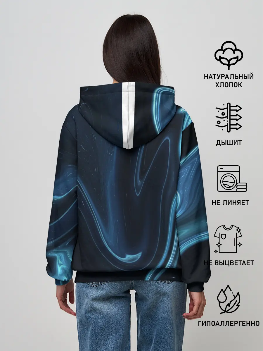 Женское худи / Космическая волна