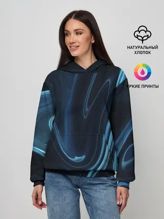 Женское худи / Космическая волна