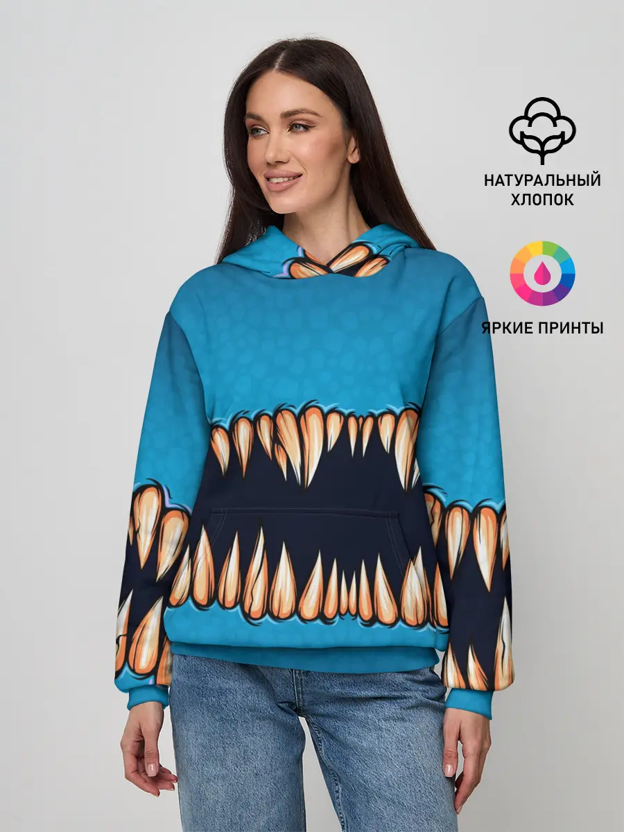 Женское худи / Зубастая коллекция