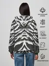 Женское худи / Белая шкура тигра