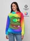 Женское худи / Pepe rainbow