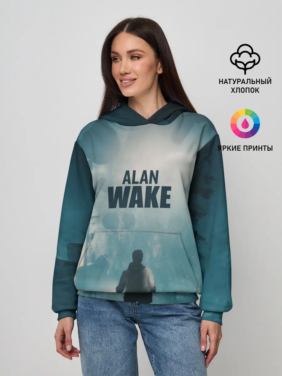 Женское худи / Алан Уэйк арт