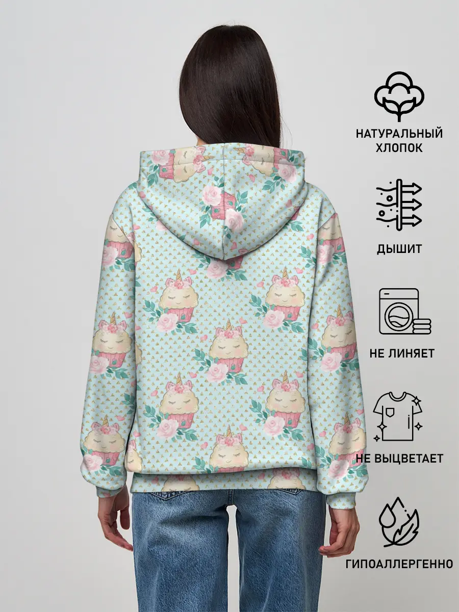 Женское худи / Милые Единороги - девочки