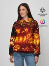 Женское худи / Тыквы на Хэллоуин