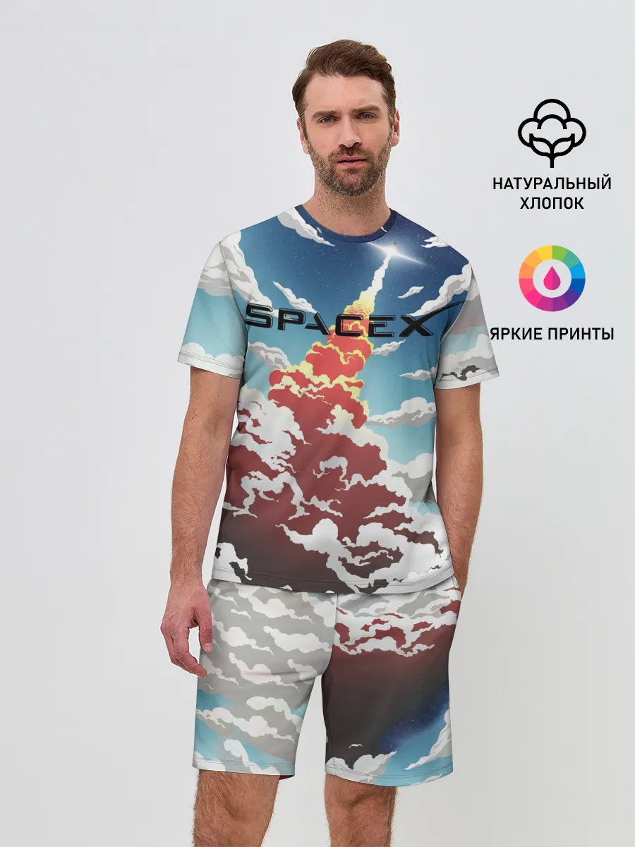 Мужской костюм с шортами / Ракета | SpaceX