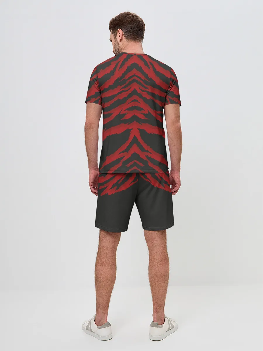 Мужской костюм с шортами / Красная шкура тигра
