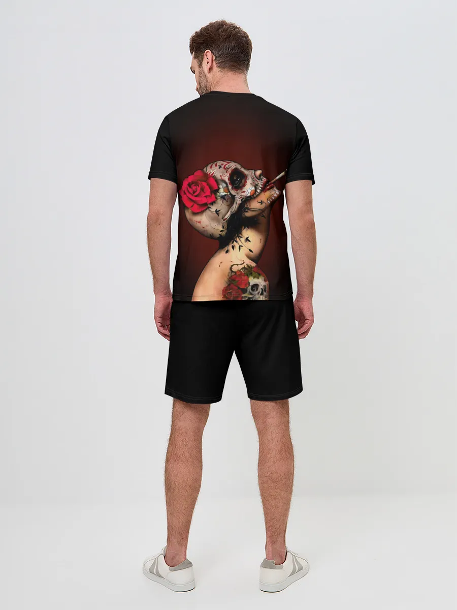 Мужской костюм с шортами / Ведьма с красной розой