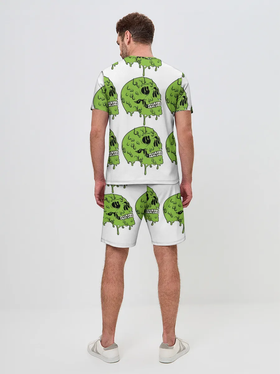 Мужской костюм с шортами / Кислотный Череп!)