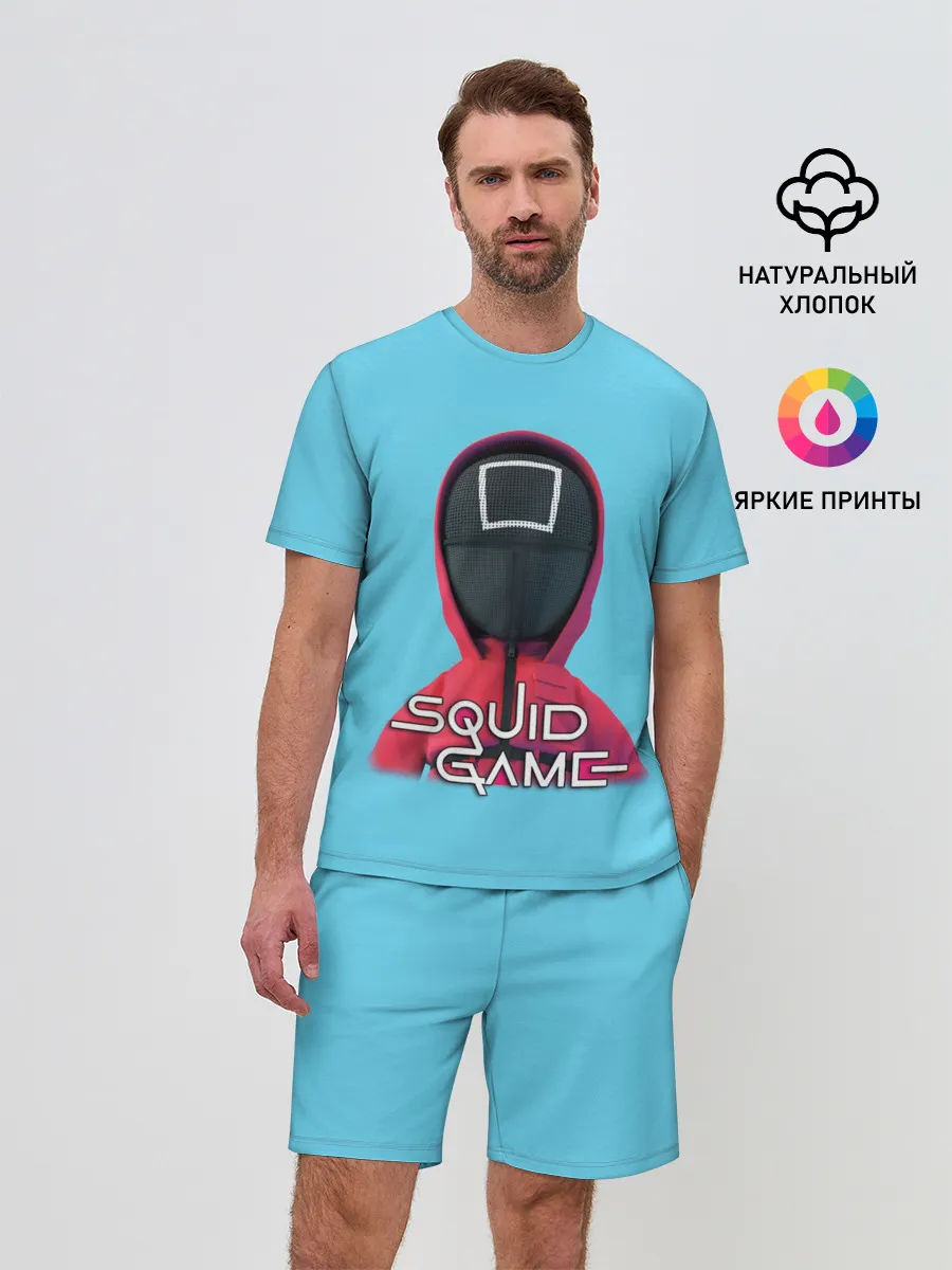 Мужской костюм с шортами / Squid game квадрат - Игра в кальмара