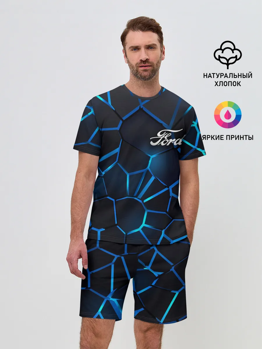 Мужской костюм с шортами / Ford | 3D плиты с подсветкой