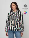 Женское худи / Полосатый абстрактный узор