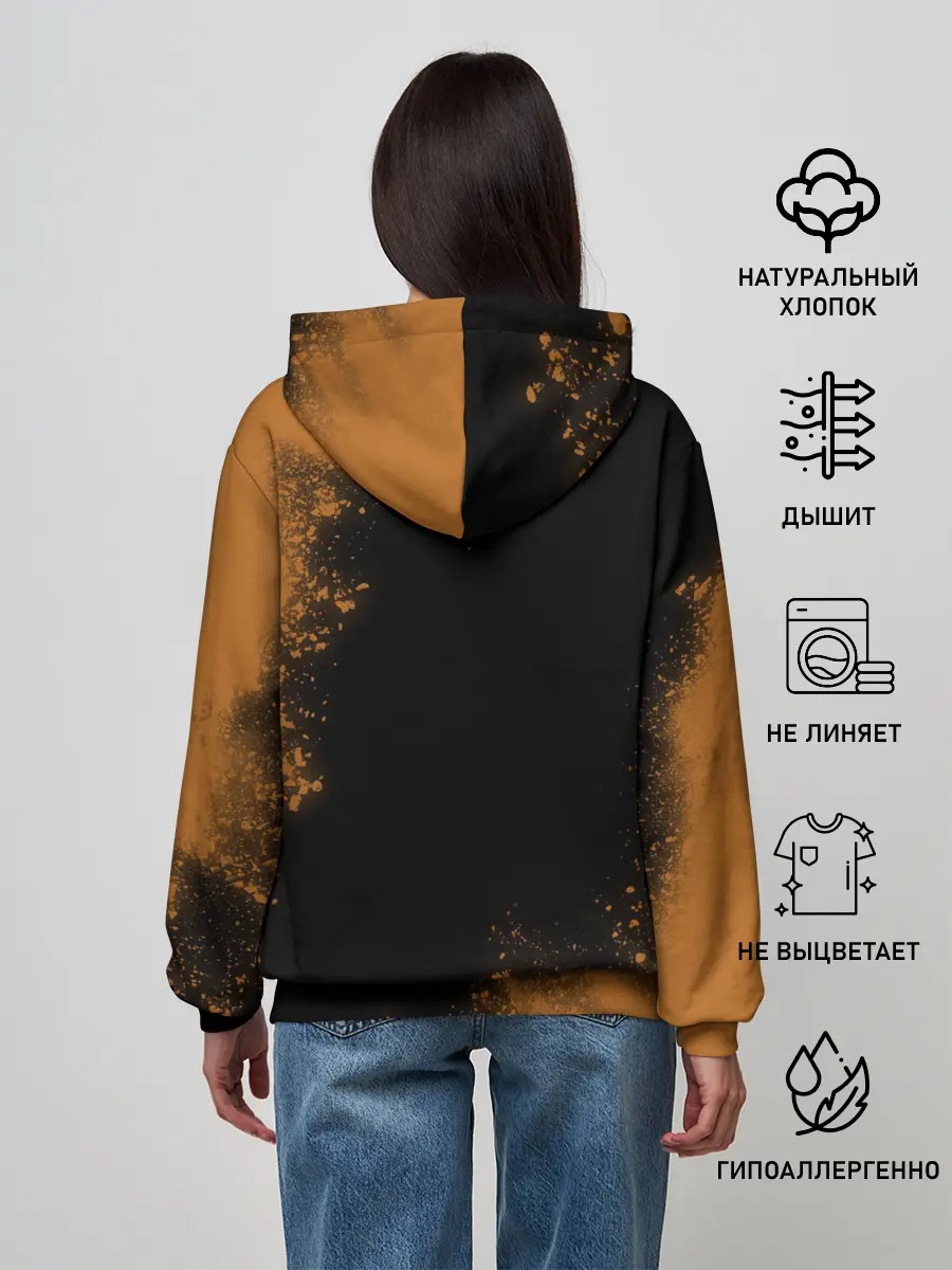 Женское худи / Кошачья Йога - Взрыв