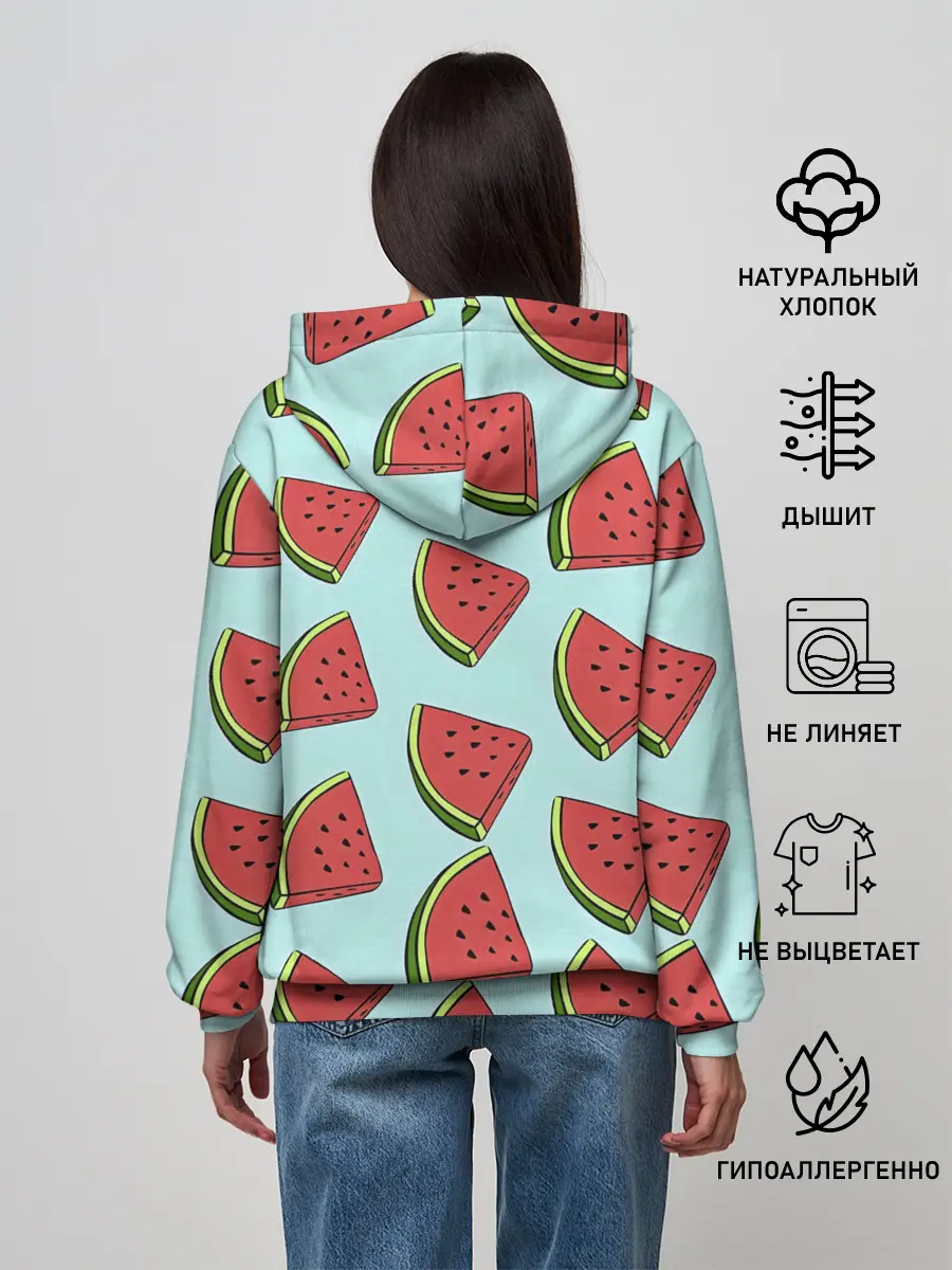 Женское худи / Дольки арбузов