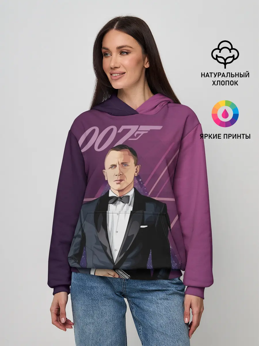Женское худи / агент 007 Джеймс Бонд