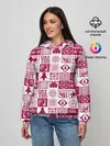 Женское худи / Новогодний рождественский узор