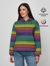 Женское худи / Этнический радужный орнамент