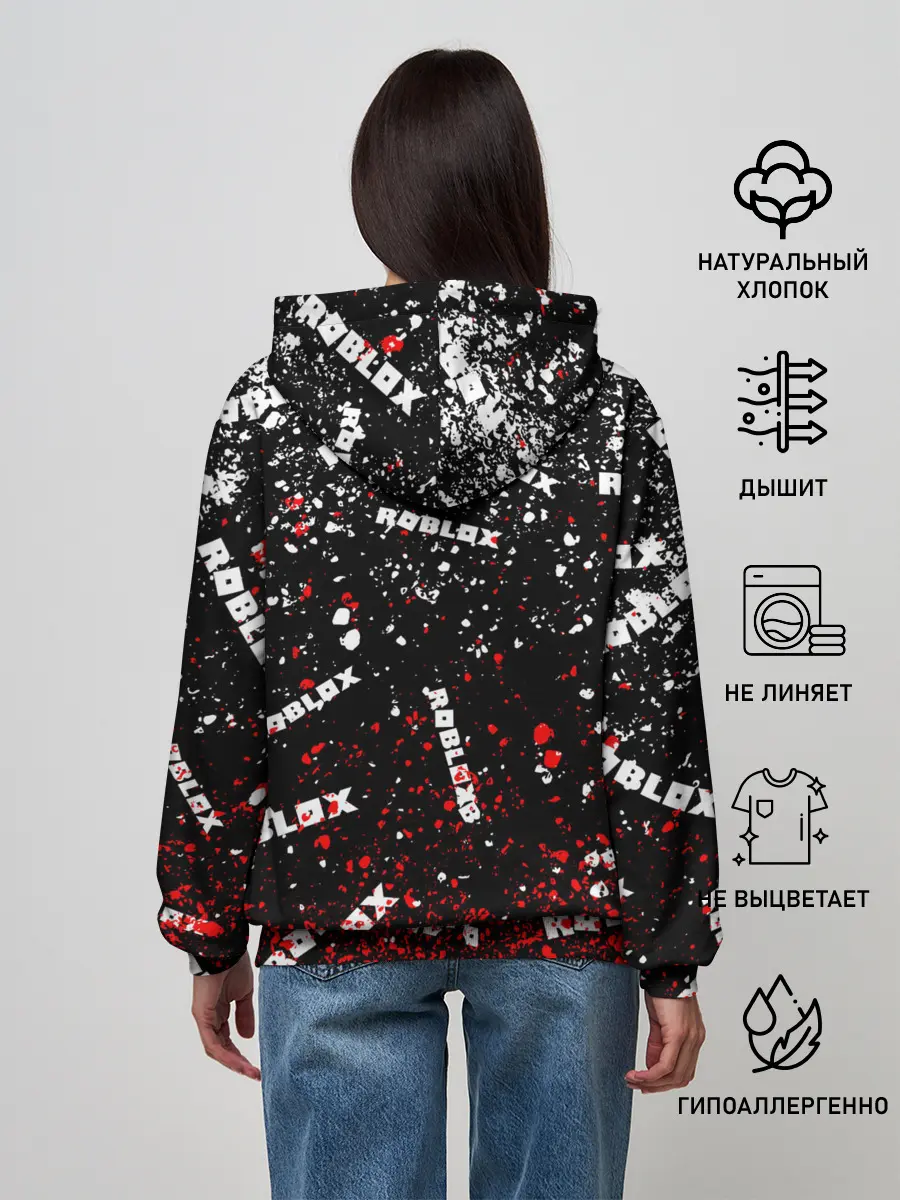 Женское худи / Roblox piggy/Свинка Пигги.